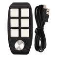 thumbnail image 2 of PC Keypadwith Knob,6 Key Mini Keypad Key Mini Keypad Keys One Handed Keypad Top-Notch Performance, 2 of 14