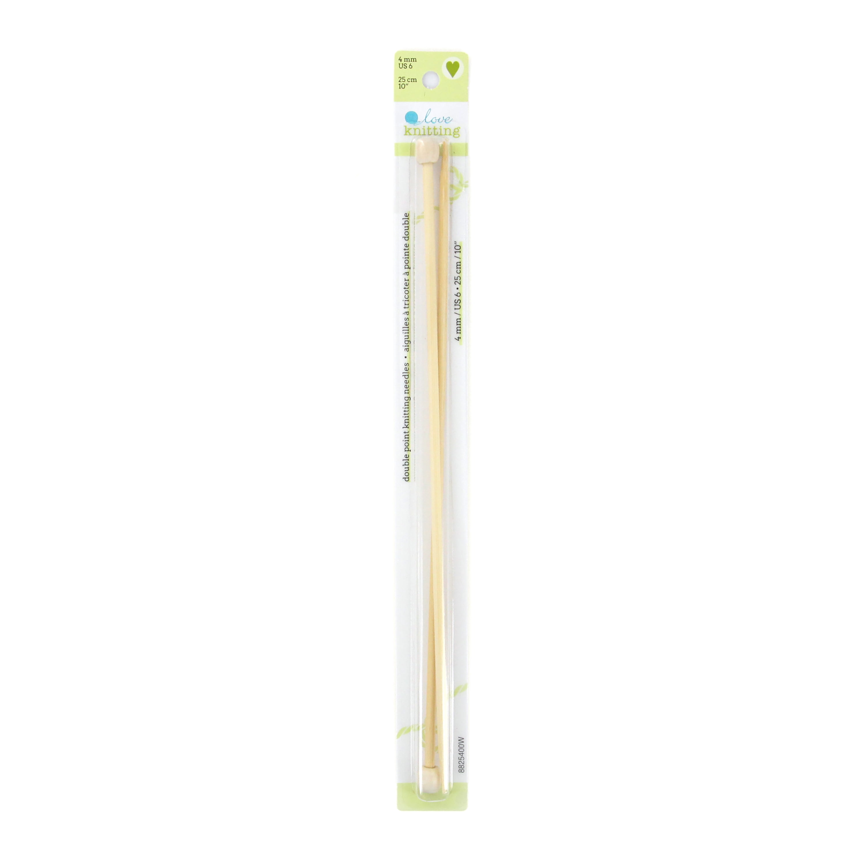 LOVE Knitting Bamboo Single-Point Needles, 25 cm (9.8 in.), 4.5 mm (0.18 in.)