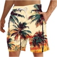 thumbnail image 3 of UVEASISHA Mens Tropical Swim Trunks Palm Tree Print Bathing Suits Drawstring Elastic Waist Board Shorts Lightweight Quick Dry Beach Shorts with Pockets Holiday Clearance Sale Multicolor M, 3 of 6