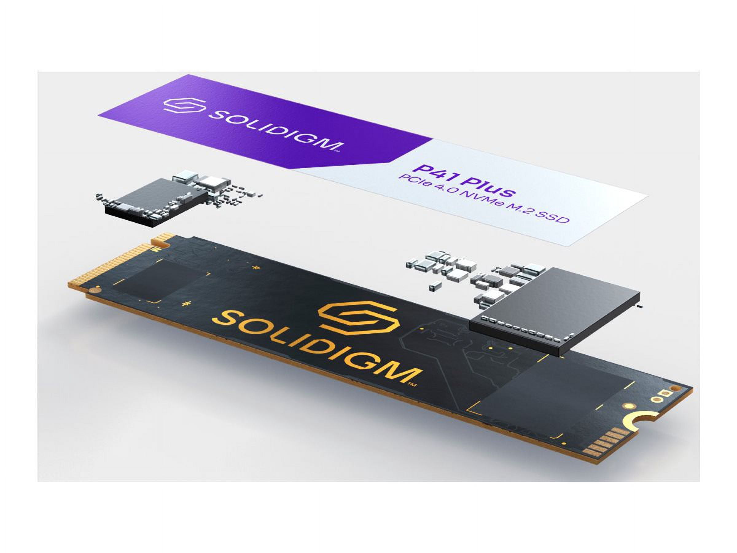SOLIDIGM P41 Plus 2 TB Solid State Drive - M.2 2280 Internal - PCI Express NVMe (PCI Express NVMe 4.0 x4)