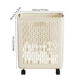 thumbnail image 3 of Dvkptbk Panier à Linge Pliable avec Roues et Poignée, Panier à Linge Pliable en Plastique, Panier de Rangement Polyvalent et Portable pour Vêtements Sales, Panier de Rangement pour Jouets, 3 of 6