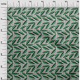 thumbnail image 3 of oneOone Polyester Spandex Green Fabric Abstract Leaf With Dot Fabric For Sewing Printed Craft Fabric By The Yard 56 Inch Wide, 3 of 4