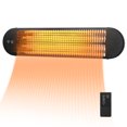 thumbnail image 1 of Costway 750W/1500W Wall Mounted Patio Heater w/ Remote Control & Adjustable Angle, 1 of 10