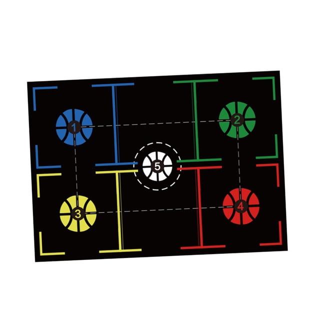 ZLight Basketball Training Mat Mute Shock Absorbing Basketball Nonslip Practice 120cmx89cm Mat 94x67cm