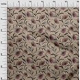 thumbnail image 3 of oneOone Velvet Brown Fabric Florals Sewing Material Print Fabric By The Yard 58 Inch Wide, 3 of 5