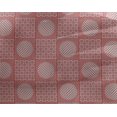 thumbnail image 4 of oneOone Georgette Viscose Fabric Stripe & Circle Patchwork Printed Fabric 1 Yard 42 Inch Wide, 4 of 4