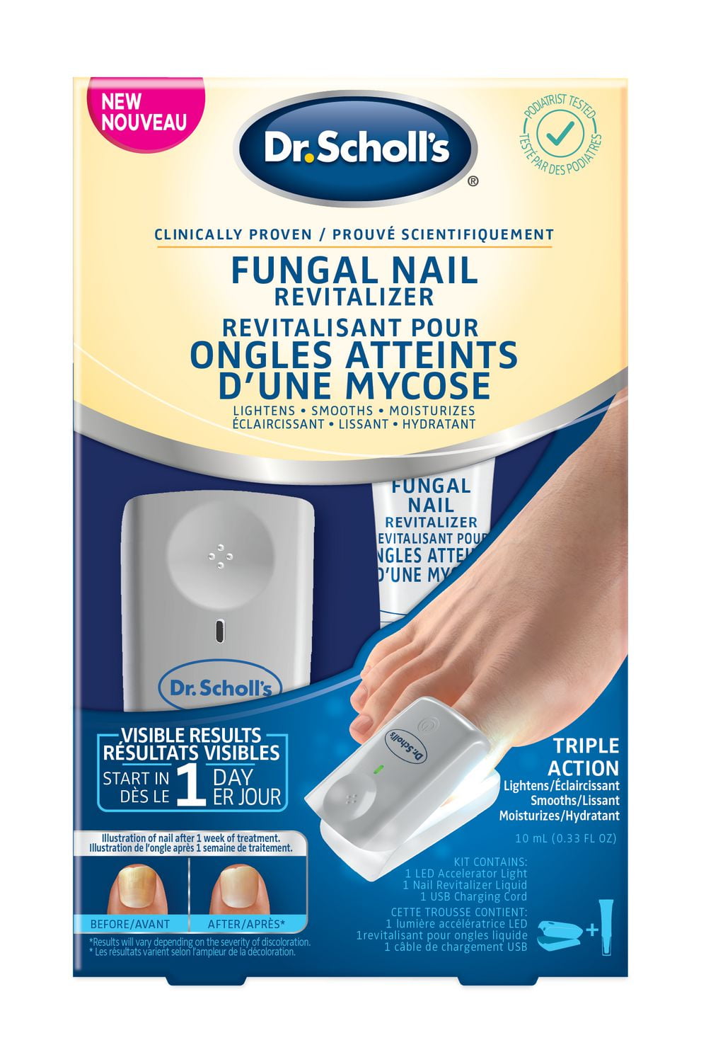 Dr. Scholl's Fungal Nail Revitalizer, Erases Nail Discolouration