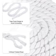 thumbnail image 3 of Unique Bargains 10 Feet Tug of War Rope for Adults Teen 3-Strand Natural Twisted Cotton Rope with Flag White, 3 of 7