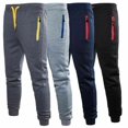 thumbnail image 1 of Men Slim Fit Tracksuit Bottom Skinny Jogging Jogger Trouser GYM Sport Sweat Pant, 1 of 5
