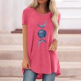 thumbnail image 2 of Pompotops Chemises Mode Décontractée pour Femmes Manches Courtes Tee-Shirt Ample Tunique Blouse, 2 of 4