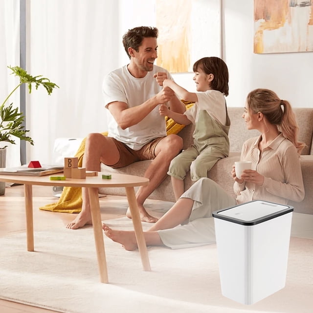 WIFKLSIIPG Dustbin with Lid 13 Litre Dustbin with Gland Lid Dustbin Dustbin Bathroom Dustbin | Kitchen | Bedroom |