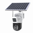 thumbnail image 1 of 4K Dual-Lens Solar Camera, 8MP, 12000mAh Battery, Auto-Track, Dual Night Vision, Human Alert, Waterproof, 365-Day Runtime, 1 of 5
