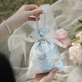thumbnail image 3 of KEINXS Flower Drawstring Candy Bag with Pearls and Ribbons  10 Packs  Suitable for Weddings  Baby Showers  Birthdays and Special Occasions - Linen Polyester Fabric. Valentine‘s Day  Mothe, 3 of 7