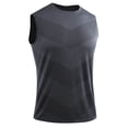 thumbnail image 4 of Cameland Tank Tops Men Workout Shirts for Men Men's Summer Solid Color Vest Sleeveless T Shirt Vest Top Athletic Shirts & Tops Mens Compression Tank Top, 4 of 5