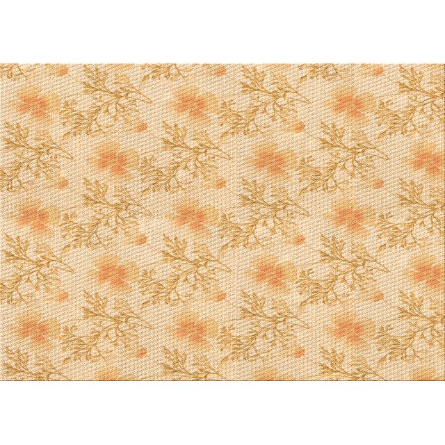 Ahgly Company Tapis Rectangulaire Orange Lavable en Machine, 6 Pieds x 9 Pieds