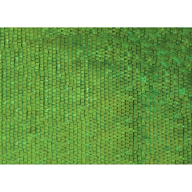 Ahgly Tapis Rectangulaire Lavable en Machine Vert Transitionnel, 2 Pieds x 5 Pieds