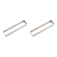 thumbnail image 4 of Youkk Anti Rust Cake Mold Durable And Long-lasting Stainless Steel Cookie Rectangle Shapes Stainless Steel Long square large size 2Set, 4 of 6