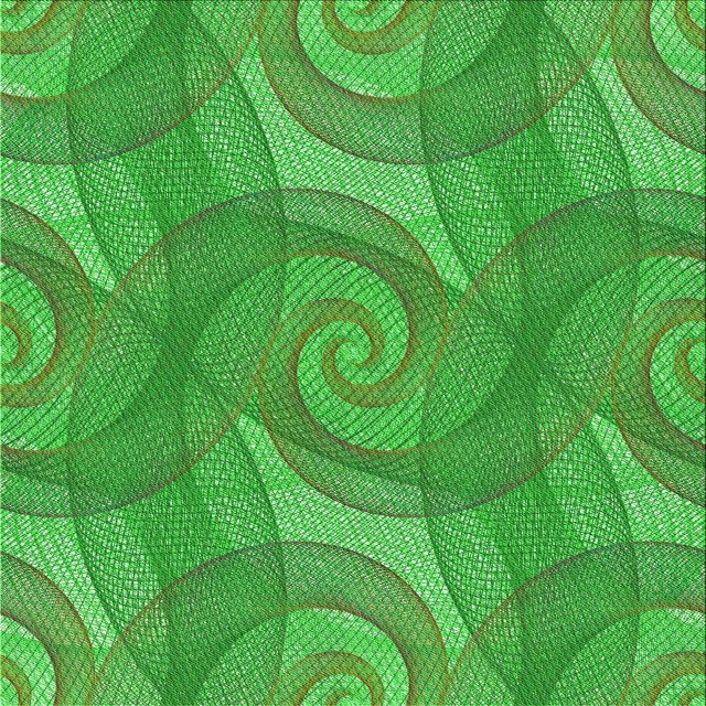 Ahgly Company Machine Washable Indoor Square Transitional Neon Green Area Rugs, 8' Square