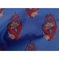 thumbnail image 4 of oneOone Cotton Poplin Fabric Leaves & Floral Block Print Sewing Fabric BTY 56 Inch Wide, 4 of 6