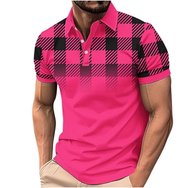 Weiqiqre Mens T-shirts Short Sleeve Casual T Shirt Color Block Slim Fit Golf Shirts with Pocket