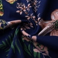 thumbnail image 4 of Liquidation! Hontri Robe d'Été pour Femmes, Mi-Mollet, Manches Courtes, Plage, Imprimée, Robe Décontractée pour Femmes, Bleu Foncé, TTG, 4 of 4