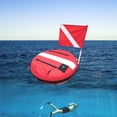 thumbnail image 4 of Diving Buoy Marker with Dive , Inflatable Float, Diver Signal Training Buoy, Red, 4 of 8