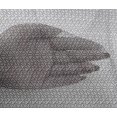 thumbnail image 4 of oneOone Viscose Chiffon Fabric Hand Drawn Curve Block Printed Craft Fabric BTY 42 Inch Wide, 4 of 4