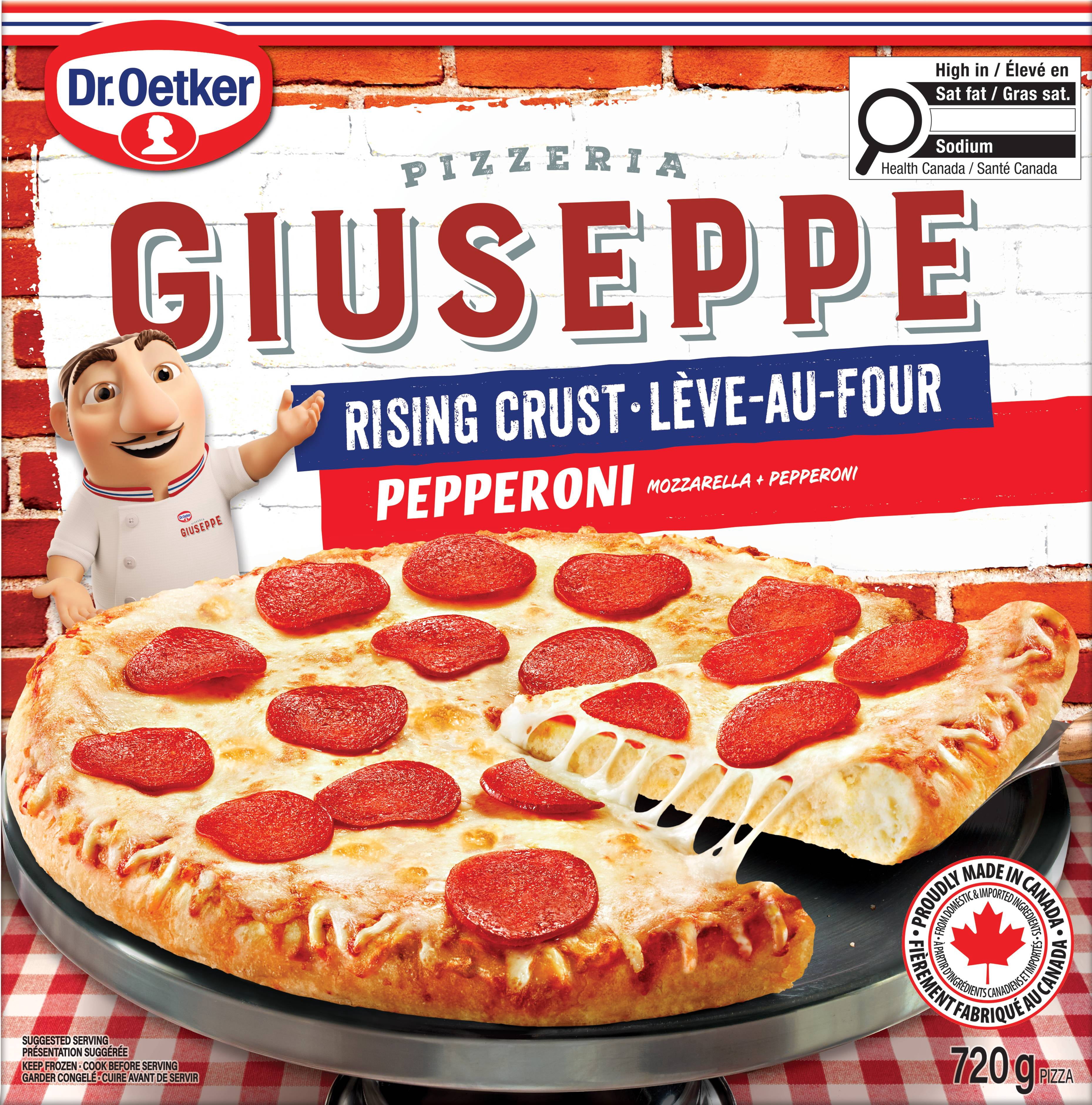 Dr Oetker Giuseppe Pizzeria Rising Crust Pepperoni Pizza