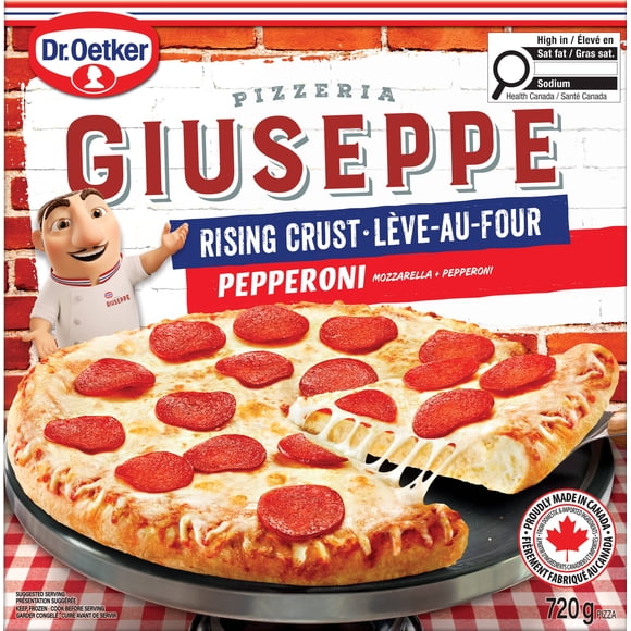 Dr. Oetker Giuseppe Pizzeria Rising Crust Pepperoni Pizza, 720 g