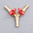 thumbnail image 3 of MIANGASTORE 3 Way Shut Off YShaped 3 Way Union Intersection Brass Shut Off Fitting ( Copper 8mm Golden Red ), 3 of 6
