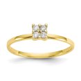 thumbnail image 1 of Bague de Promesse en Or Jaune 10K avec Oxydes de Zirconium, 1 of 2