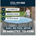 thumbnail image 4 of Bestway Steel Pro MAX 10' x 30" Metal Frame Above Ground Pool Set w/ Filter Pump, 4 of 12
