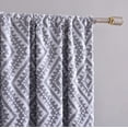 thumbnail image 3 of Jacquard Clip Blackout Rod Pocket Single Window Panel, 3 of 3