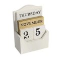 thumbnail image 4 of Rongfmy Classic Perpetual Calendar Blocks Decoration Stylish Decor Reusable Tabletop For White, 4 of 9