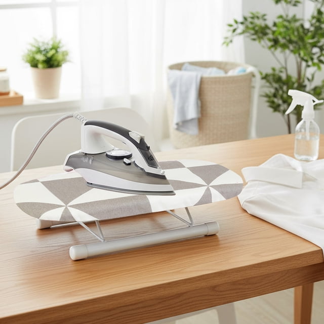 Foldable Ironing Board Sleeve for Necklines & Cuffs | Portable Mini Ironing Pad with Heat-Resistant Cloth Cover