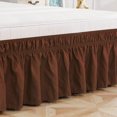 thumbnail image 2 of Solid Color Elastic Bed Skirt Wrinkle Free Dust Ruffle for Twin Queen King US Size, 2 of 4