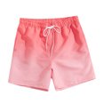 thumbnail image 1 of Gradient Swimming Trunks Mens Adult Boxer Shorts Swimming Casual Beach Pants, 1 of 9