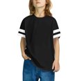 thumbnail image 3 of RXIRUCGD 2025 Vêtements d'Été pour Enfants, T-shirt à Rayures pour Garçons et Filles, Mode Mignon, Col Rond, Manches Courtes, 3 of 7