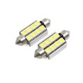 thumbnail image 1 of Unique Bargains 2Pcs 40mm Cool White 8-5050-SMD LED Festoon Dome Map Light Bulb for Car Interior, 1 of 4