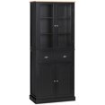 thumbnail image 1 of HOMCOM Freestanding Kitchen Pantry, Buffet Cabinet, 5-tier Storage Cabinet, 1 of 8