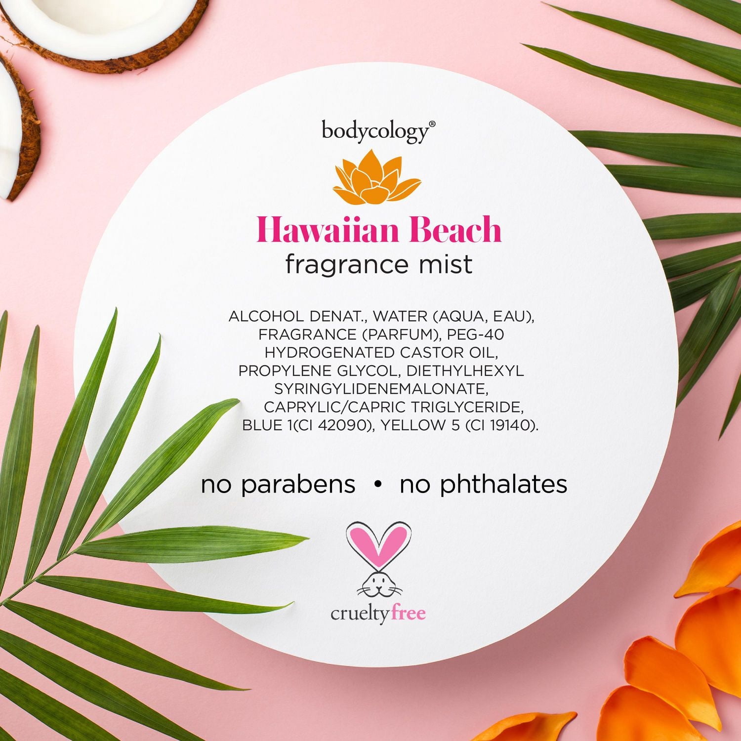 Bodycology Hawaiian Beach Fragrance Mist, 237 ml