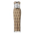 thumbnail image 1 of Faithtur Women?s 2 Piece Summer Outfits, Strapless Drawstring Lace Tube Tops + Long Skirt Set, 1 of 9