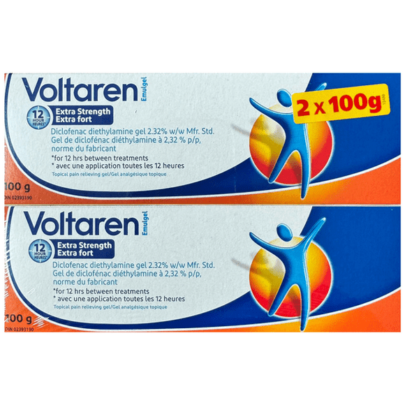 Voltaren Emulgel Extra Fort / Gel Soulageant la Douleur - 2 x 100 g
