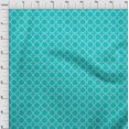 thumbnail image 3 of oneOone Cotton Silk Fabric Quatrefoil Block Print Fabric BTY 42 Inch Wide, 3 of 4