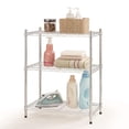 thumbnail image 1 of Hyper Tough 3 Tier Wire Shelving, Chrome Color, 250lbs Loading Capacity for Each Shelf, 1 of 9