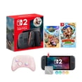 thumbnail image 1 of Nintendo Switch 2 Mario Kart World Bundle 256GB 7.9-Inch 1080P Screen, Joy-Con 2 with Mouse Sensor, Dock, with Donkey Kong Country And Mytrix Wireless Pro Controller & Accessories, 1 of 5