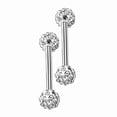 thumbnail image 3 of 1 Paire Anneau de Lèvre Menton en Strass Bijou d'Oreille Perçage Anneaux de Lèvre Clou Acier Inoxydable Perçage Anneaux de Lèvre Filetage Interne Anneaux de Lèvre Bijou Corporel, 3 of 8