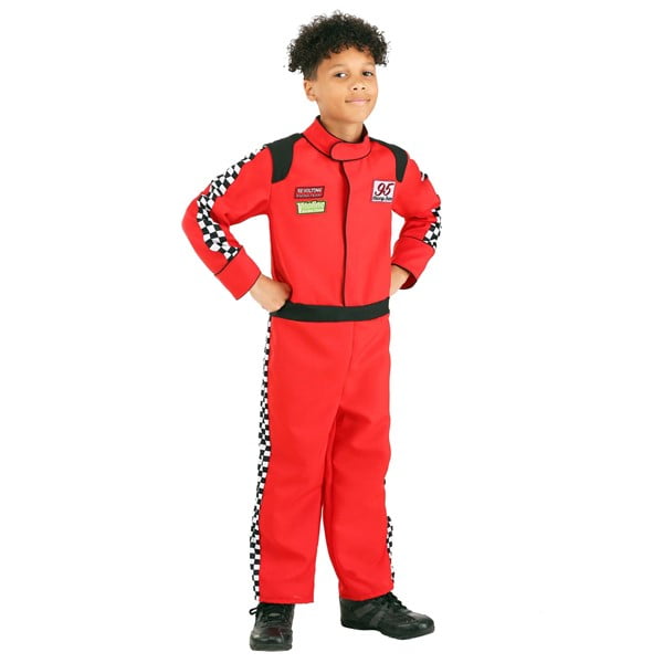 Red Racer Jumpsuit Kid's Costume