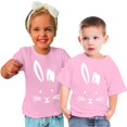 thumbnail image 2 of EGNMCR Easter Lapin de Pâques Oeufs Imprimé Garçons Tenue de Pâques Filles Tenue de Pâques Tout-Petits Enfants Garçons Filles Mode Mignon Col Rond Imprimé Manche Courte Haut Cadeaux de Pâques pour Enfants, 2 of 5
