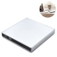 thumbnail image 2 of External CD/DVD +/-RW Drive USB 2.0 Type-C Premium Portable DVD CD ROM Player Reader Writer Burner Optical Drive for Apple Mac MacBook Pro/ Air, Windows 11/10/8/7 Laptop Computer, 2 of 9
